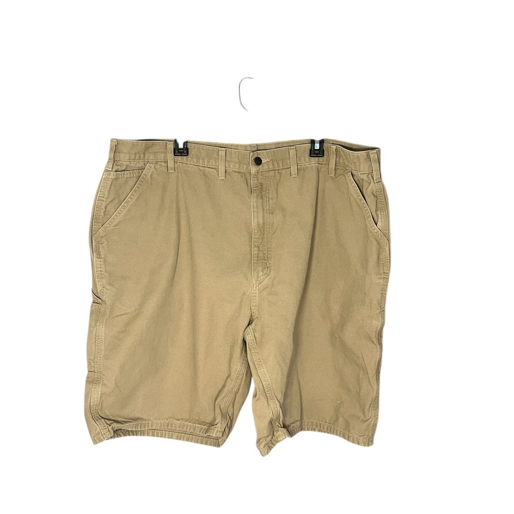 Carhartt‎ Men's Khaki Carpenter Work Shorts Canvas Utility Size 46 Waist 44"